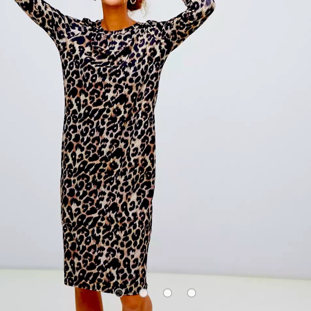 NWT-ASOS New Look midi tunic dress in leopard print